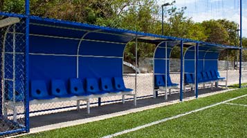 Bancas para Jugadores y Árbitros de Futbol 7