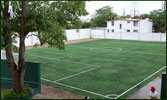 Vista de cancha de futbol 7 