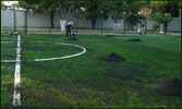 Instalación de pasto sintético en campo de futbol 7