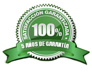 Satisfacción 100% Garantizada - 5 años de Garantía